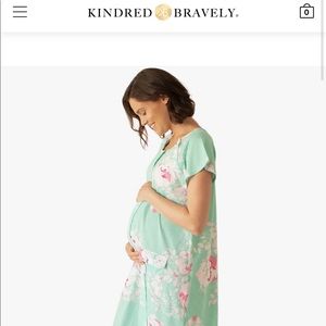 Floral labor and delivery gown in S/M/L